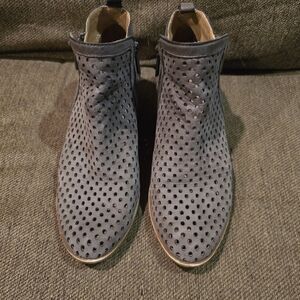 Lucky Brand Womens Basels Ankle Booties in Dark Stone Size 6